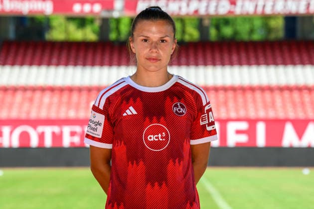 August 4, 2026 1 FC Nürnberg FCN Club Women s Team 1 Women s Soccer Bundesliga (BL) 2026–2027 Season Photo Shoot Portrait Session Introduction Presentation Press Event xwoxzix Single Image Individual Photo Portrait Headshot Alexsandra Lobanova 4, 1 FC Nuremberg FCN