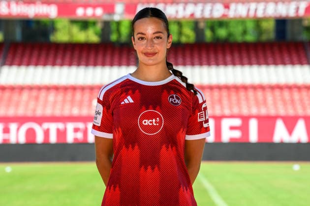 August 4, 2026 1 FC Nuremberg FCN Club Women s Team Women s Soccer Bundesliga (BL) 2026–2027 Season Photo Shoot Portrait Session Introduction Presentation Press Conference xwoxzix Single Image Individual Photo Portrait Headshot Selma Licina 7, 1 FC Nuremberg FCN