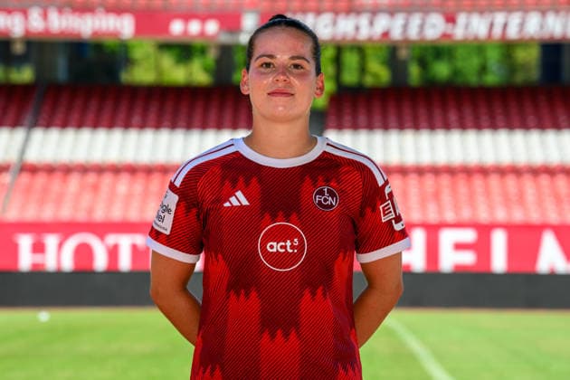 August 4, 2026 1 FC Nürnberg FCN Club Women s Team Women s Soccer Bundesliga (BL) 2026–2027 Season Photo Shoot Portrait Session Introduction Presentation Press Event xwoxzix Single Image Individual Photo Portrait Headshot Jonna Brengel 10, 1 FC Nuremberg FCN