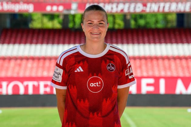August 4, 2026 1 FC Nürnberg FCN Club Women s Team Women s Soccer Bundesliga (BL) 2026–2027 Season Photo Shoot Portrait Session Introduction Presentation Press Event xwoxzix Single Image Individual Photo Portrait Headshot Amelie Thöle Thoele 12, 1 FC Nuremberg FCN