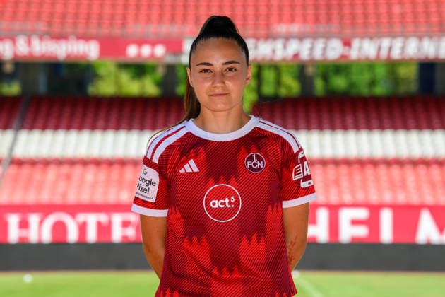 August 4, 2026 1 FC Nuremberg (FCN) Women s Club Women s Soccer Bundesliga (BL) 2026–2027 Season Photo Shoot Portrait Session Introduction Presentation Press Event xwoxzix Single Image Individual Photo Portrait Headshot Maelle Seguin 28, 1 FC Nuremberg FCN