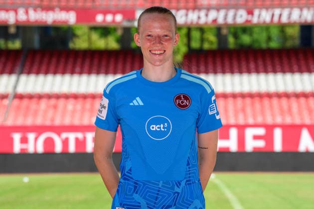 August 4, 2026 1 FC Nuremberg FCN Club Women s Team Women s Soccer Bundesliga (BL) 2026–2027 Season Photo Shoot Portrait Session Introduction Presentation Press Conference xwoxzix Single Image Individual Photo Portrait Headshot Rebecca Adamczyk 33, 1 FC Nuremberg FCN