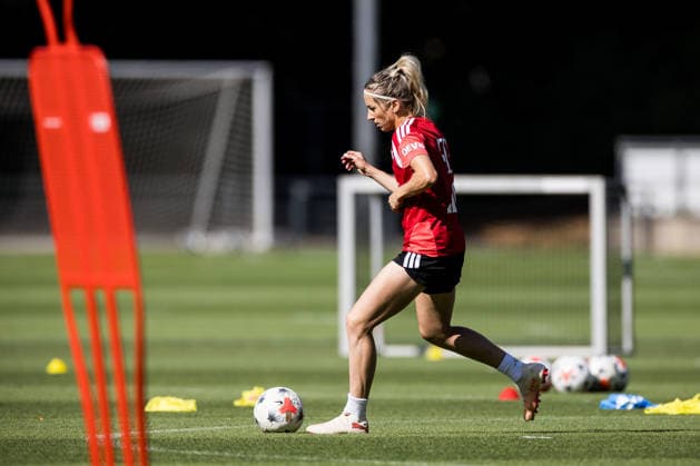 Training: 1. FC Köln Women, August 6, 2026, Cologne, GERMANY AUGUST 6 Kathrin Kathy Henrichs of 1 FC Köln, No. 4, on the ball during a training session for the 1 FC Köln women’s team on Field 7 at the Geissbockheim on August 6, 2026, in Cologne, Germany Copyright: xBEAUTIFULxSPORTS Wunderlx