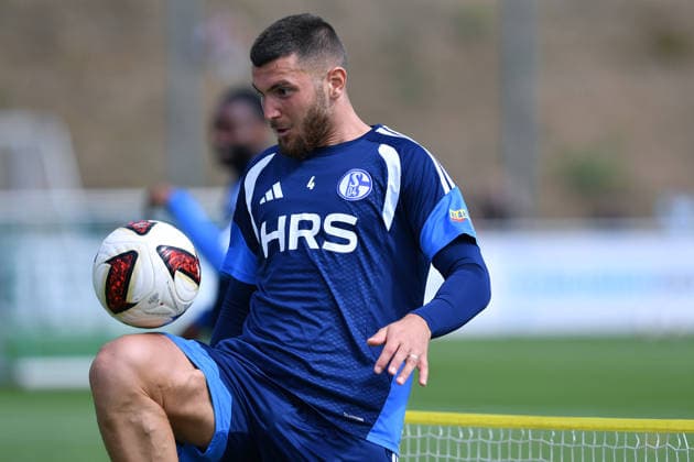 Soccer, Bundesliga 1: FC Schalke 04 training session on August 6, 2026, at the training facility at the Veltins Arena in Gelsenkirchen. Hasan Kurucay, Schalke xRx