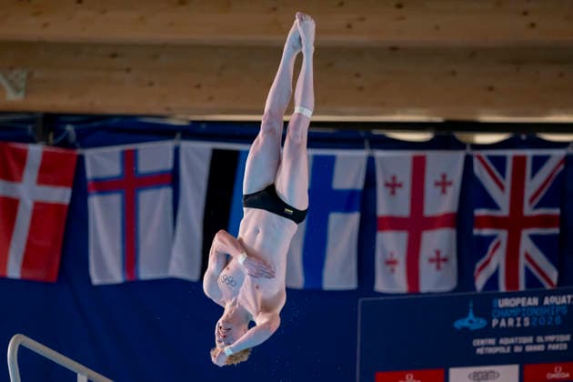 France, Paris, Centre Aquatique Olympique Metropole du Grand Paris, August 6, 2026, European Aquatics Championships – Artistic Swimming, Day 7, Men’s 10m Platform Preliminary, Jaden Eikermann of Germany, Photo by Eibner Pressefoto Tino Henschel European Aquatics Championships Artistic Swimming, Day 7, Men’s 10m Platform Preliminary, Paris Copyright: xEibnerxPressefotox