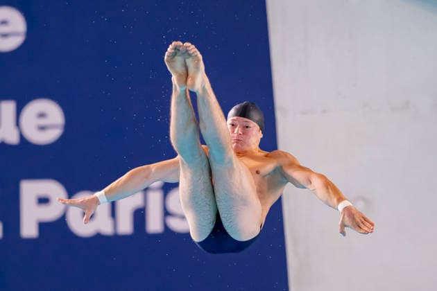 France, Paris, Centre Aquatique Olympique Metropole du Grand Paris, August 6, 2026, European Aquatics Championships – Artistic Swimming, Day 7, Men’s 10m Platform Preliminary, Anton Knoll of Austria, Photo by Eibner Pressefoto Tino Henschel European Aquatics Championships Artistic Swimming, Day 7, Men’s 10m Platform Preliminary, Paris Copyright: xEibnerxPressefotox