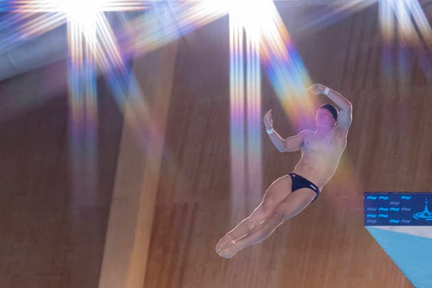 France, Paris, Centre Aquatique Olympique Metropole du Grand Paris, August 6, 2026, European Aquatics Championships – Artistic Swimming, Day 7, Men’s 10m Platform Preliminary, Anton Knoll of Austria, Photo by Eibner Pressefoto Tino Henschel European Aquatics Championships Artistic Swimming, Day 7, Men’s 10m Platform Preliminary, Paris Copyright: xEibnerxPressefotox