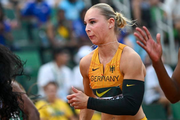 World Athletics U20 Championships, Oregon 2026, EUGENE, UNITED STATES OF AMERICA AUGUST 6, 2026 Emma Goretzka (GER) competing during the World Athletics U20 Championships Oregon 2026 at Hayward Field on August 6, 2026, in Eugene, United States of America Copyright: xBEAUTIFULxSPORTS DecaxText&Bildx