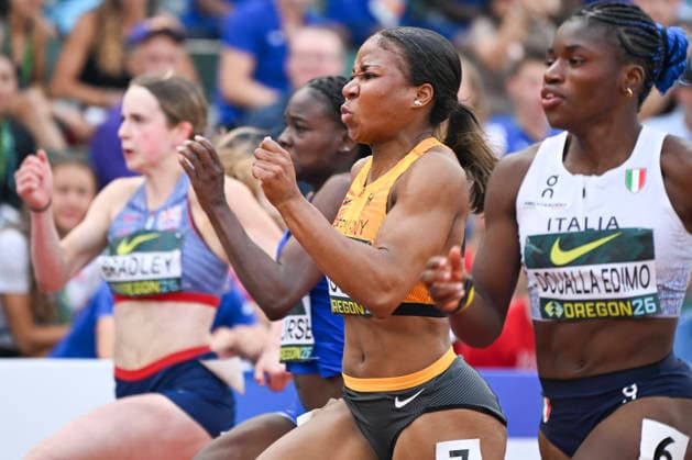 World Athletics U20 Championships, Oregon 2026, EUGENE, UNITED STATES OF AMERICA AUGUST 6, 2026 Lena Anochili (GER) competing during the World Athletics U20 Championships Oregon 2026 at Hayward Field on August 6, 2026, in Eugene, United States of America Copyright: xBEAUTIFULxSPORTS DecaxText&Bildx