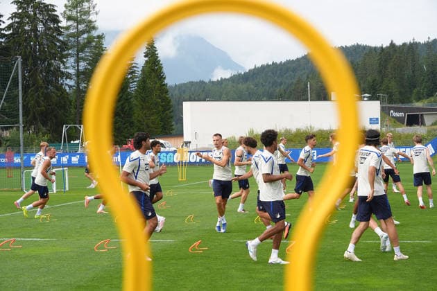August 6, 2026, Seefeld Stadium, Seefeld, TSG Hoffenheim Training Camp in Seefeld 2026, The Hoffenheim team trains in Seefeld. Photo by Hasan Bratic, DeFodi Images