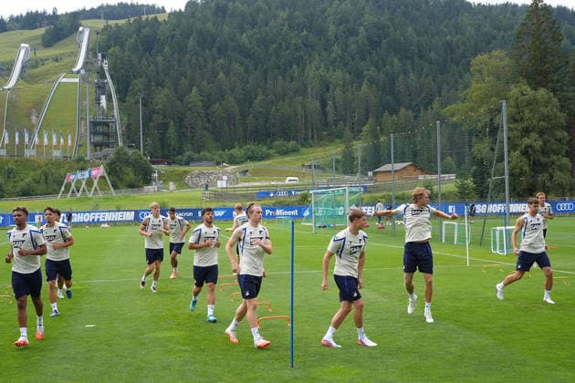 August 6, 2026, Seefeld Stadium, Seefeld, TSG Hoffenheim Training Camp in Seefeld 2026, The Hoffenheim team trains in Seefeld. Photo by Hasan Bratic, DeFodi Images
