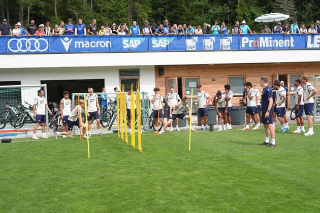 August 6, 2026, Seefeld Stadium, Seefeld, TSG Hoffenheim Training Camp in Seefeld 2026, The Hoffenheim team trains in Seefeld. Photo by Hasan Bratic, DeFodi Images