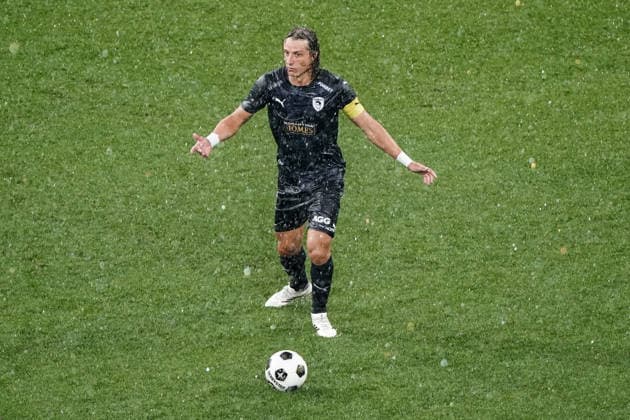 Soccer Austria UEFA Conference League Qualifiers 2026–2027, Round 3, August 6, 2026: FC Red Bull Salzburg (Austria) vs. Pafos FC (Cyprus) at Red Bull Arena, Wals-Siezenheim, Austria; David Luiz, Pafos FC Copyright: xLUKAxKOLANOVICx