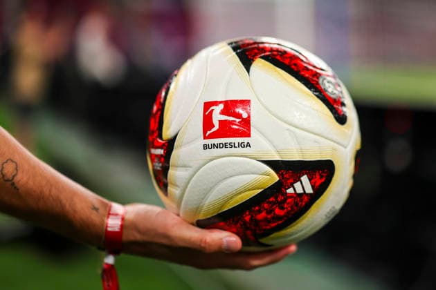 August 6, 2026, Hong Kong, Kaohsiung City, China: The official Bundesliga match ball, the adidas TORFABRIK, is used by FC Bayern Munich players during the team s pre-match warm-up ahead of the Audi Football Summit 2026 match against Aston Villa at Kai Tak Stadium in Hong Kong, China. Hong Kong China - ZUMAh201 20260806_zsp_h201_022 Copyright: xYichinxHoux
