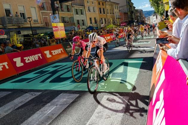 TOUR DE FRANCE FEMME 6 ETAPE PHOTOPQR LE DAUPHINE Fabrice HEBRARD ; Tournon-sur-Rhône ; 06 08 2026 ; Tournon-Sur-Rhône Ardèche Le 06 Aout 2026 CYCLISME Kim Le Court Pienaar remporte la sixième étape du tour de France Femme à l arriver à Tournon-Sur-Rhône aujourd hui. Photo Fabrice Hebrard le Dauphiné Libéré Women s Tour de France on aug 6th 2026 Tournon-sur-Rhône Ardèche Rhône-Alpes France  Copyright: xPHOTOPQR LExDAUPHINE MAXPPPxFabricexHEBRARDx 20260806JDL2312 20260806JDL2312