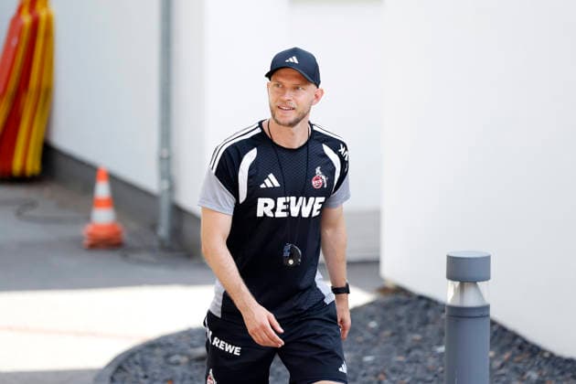 FC Coach Rene Wagner at 1. FC Köln s public training session at Geißbockheim in Cologne, August 6, 2026. DFL and DFB regulations prohibit any use of photographs as image sequences and or quasi-video. NRW, Germany Copyright: xChristophxHardtx