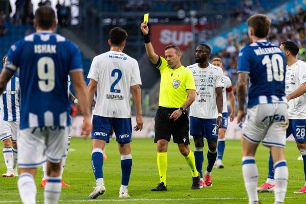 Poznan 06.08.2026. Football UEFA Europa League match between Lech Poznan and Klaksvik in Poznan, Poland --- Mecz pilka nozna UEFA Europa League pomiedzy Lechem Poznan a Klaksvik w Poznaniu Persons Shown : Orel Grinfeeld, Gaston Tellechea Fot. Tomasz Kluczynski Arena Akcji NEWSPIX.PL --- newspix.pl 