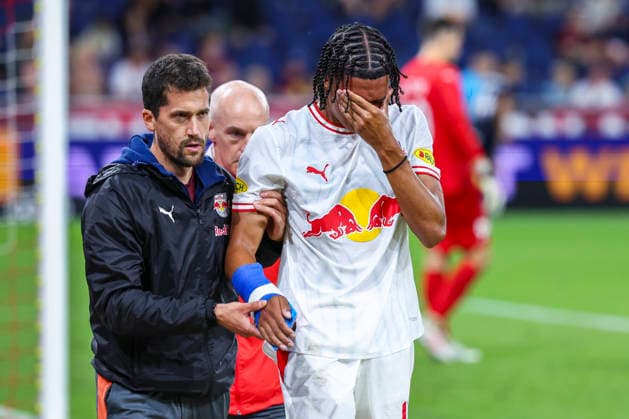SOCCER - UEFA EL, RBS vs Pafos SALZBURG,AUSTRIA,06.AUG.26 - SOCCER - UEFA Europa League, qualification, Red Bull Salzburg vs Pafos FC. Image shows Enrique Aguilar (RBS).  GEPAxpictures xDavidxGeieregger