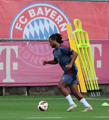 August 6, 2026, FC Bayern Munich, Training, Säbenerstraße, Munich, Soccer, Sports, Pictured: Serge Gnabry, FC Bayern Munich