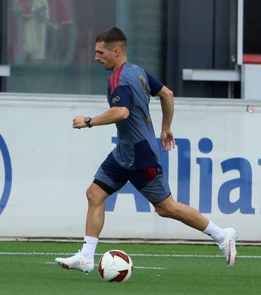 August 6, 2026, FC Bayern Munich, Training, Säbenerstrasse, Munich, Soccer, Sports, Pictured: Bryan Zaragoza, FC Bayern Munich