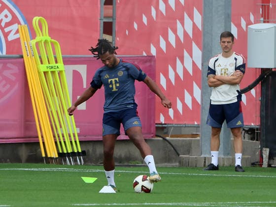 August 6, 2026, FC Bayern Munich, Training, Säbenerstrasse, Munich, Soccer, Sports, Pictured: Serge Gnabry of FC Bayern Munich, photographed by Simon Martinello, FC Bayern Munich