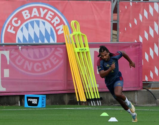 August 6, 2026, FC Bayern Munich Training, Soccer, Sports, Pictured: Serge Gnabry, FC Bayern Munich