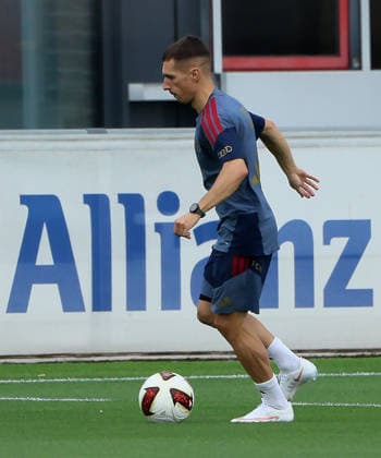 August 6, 2026, FC Bayern Munich Training, Soccer, Sports, Pictured: Bryan Zaragoza, FC Bayern Munich