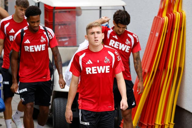 Soccer player Isak Johannesson, defender, during a public training session of 1. FC Köln at the Geißbockheim in Cologne, August 6, 2026. DFL and DFB regulations prohibit any use of photographs as image sequences and or quasi-video. NRW, Germany Copyright: xChristophxHardtx