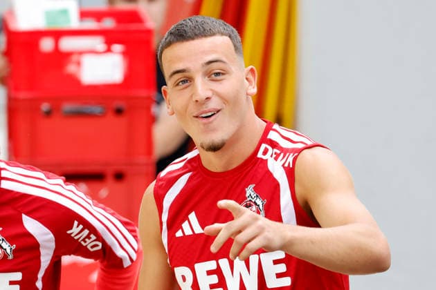 Soccer player Said El Mala, midfielder, during 1. FC Köln’s public training session at Geißbockheim in Cologne, August 6, 2026. DFL and DFB regulations prohibit any use of photographs as image sequences and or quasi-video. NRW, Germany Copyright: xChristophxHardtx