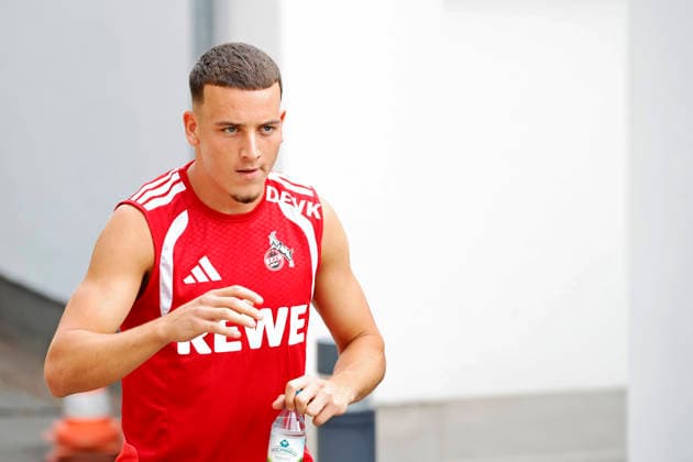 Soccer player Said El Mala, midfielder, during 1. FC Köln’s public training session at Geißbockheim in Cologne, August 6, 2026. DFL and DFB regulations prohibit any use of photographs as image sequences and or quasi-video. NRW, Germany Copyright: xChristophxHardtx