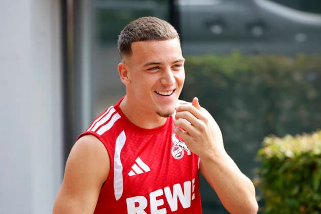 Soccer player Said El Mala, midfielder, during 1. FC Köln’s public training session at Geißbockheim in Cologne, August 6, 2026. DFL and DFB regulations prohibit any use of photographs as image sequences and or quasi-video. NRW, Germany Copyright: xChristophxHardtx