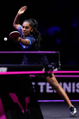 Prithika Pavade (FRA), AUGUST 6, 2026 - Table tennis, Tischtennis : WTT Champions Yokohama 2026 Womens singles round of 16 at Yokohama BUNTAI, Kanagawa, Japan. Noxthirdxpartyxsales  aflo_340215978 KenxAsakurax