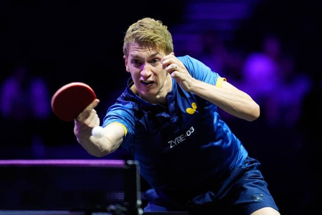 Anton Kallberg (SWE), AUGUST 6, 2026 - Table tennis, Tischtennis : WTT Champions Yokohama 2026 Mens singles round of 32 at Yokohama BUNTAI, Kanagawa, Japan. Noxthirdxpartyxsales  aflo_340261261 KenxAsakurax