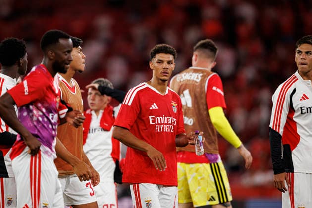 Alexander Bah seen during UEFA Europa League qualifying game between teams of SL Benfica and Heart of Midlothian FC (Maciej Rogowski Ball Raw Images PT) Lisbon Estadio Da Luz Portugal Copyright: xMaciejxRogowskix maciejrogowski_slbenfica_hearts_2627_5-360