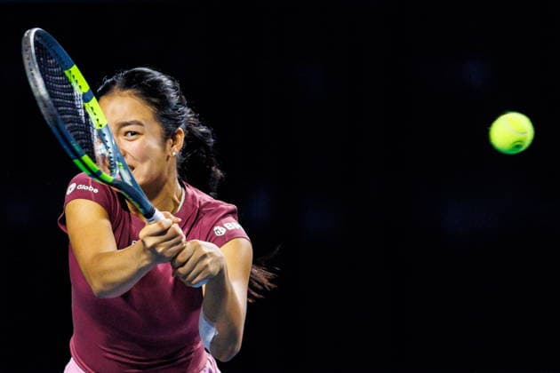 August 6, 2026, Toronto, On, Canada: Alexandra Eala of the Philippines returns the ball in a doubles match with her partner Venus Williams of the United States against Japan s Miyu Kato and Liudmila Samsonova during National Bank Open tennis action in Toronto, on Thursday, Aug. 6, 2026. Canada News - August 6, 2026  - ZUMAc35_ 20260806_zaf_c35_145 Copyright: xKeitoxNewmanx