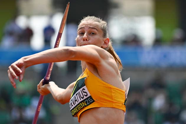 World Athletics U20 Championships, Oregon 2026 EUGENE, UNITED STATES OF AMERICA AUGUST 7, 2026 Elenor Servatius (GER) competing in the javelin throw of the heptathlon during the World Athletics U20 Championships Oregon 2026 at Hayward Field on August 7, 2026, in Eugene, United States of America Copyright: xBEAUTIFULxSPORTS DecaxText&Bildx