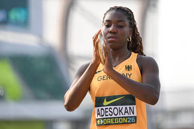 World Athletics U20 Championships, Oregon 2026 EUGENE, UNITED STATES OF AMERICA AUGUST 7, 2026 Favour Adesokan (GER) competes in the discus throw during the World Athletics U20 Championships Oregon 2026 at Hayward Field on August 7, 2026, in Eugene, United States of America Copyright: xBEAUTIFULxSPORTS DecaxText&Bildx