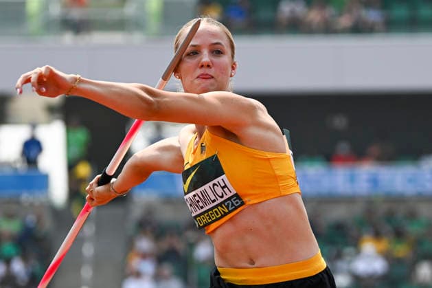World Athletics U20 Championships, Oregon 2026 EUGENE, UNITED STATES OF AMERICA AUGUST 7, 2026 Elenor Servatius (GER) competing in the javelin throw of the heptathlon during the World Athletics U20 Championships Oregon 2026 at Hayward Field on August 7, 2026, in Eugene, United States of America Copyright: xBEAUTIFULxSPORTS DecaxText&Bildx