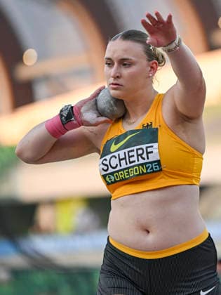 World Athletics U20 Championships Oregon 2026 EUGENE, UNITED STATES OF AMERICA AUGUST 7, 2026 Emily Scherf of Germany wins bronze in the shot put during the World Athletics U20 Championships Oregon 2026 at Hayward Field on August 7, 2026, in Eugene, United States of America Copyright: xBEAUTIFULxSPORTS DecaxText&Bildx