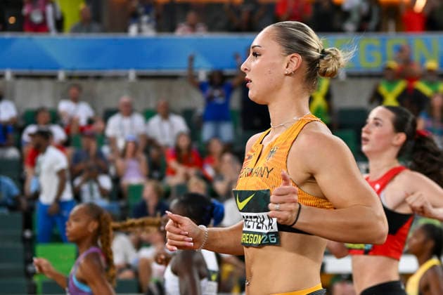 World Athletics U20 Championships, Oregon 2026, EUGENE, UNITED STATES OF AMERICA AUGUST 7, 2026 Emma Goretzka (GER) competing during the World Athletics U20 Championships Oregon 2026 at Hayward Field on August 7, 2026, in Eugene, United States of America Copyright: xBEAUTIFULxSPORTS DecaxText&Bildx