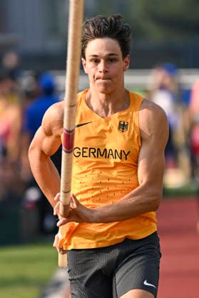 World Athletics U20 Championships Oregon 2026 EUGENE, UNITED STATES OF AMERICA AUGUST 7, 2026 Ben Silas Kribelbauer (GER) competes in the pole vault during the World Athletics U20 Championships Oregon 2026 at Hayward Field on August 7, 2026, in Eugene, United States of America Copyright: xBEAUTIFULxSPORTS DecaxText&Bildx
