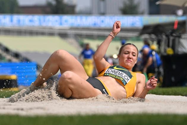 World Athletics U20 Championships, Oregon 2026 EUGENE, UNITED STATES OF AMERICA AUGUST 6, 2026 Maria Schnemilich (GER) competing in the long jump event of the heptathlon during the World Athletics U20 Championships Oregon 2026 at Hayward Field on August 6, 2026, in Eugene, United States of America Copyright: xBEAUTIFULxSPORTS DecaxText&Bildx