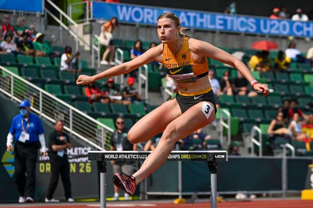 World Athletics U20 Championships Oregon 2026 EUGENE, UNITED STATES OF AMERICA AUGUST 6, 2026 Lynn Pöppelmann (GER) competing in the high jump during the World Athletics U20 Championships Oregon 2026 at Hayward Field on August 6, 2026, in Eugene, United States of America Copyright: xBEAUTIFULxSPORTS DecaxText&Bildx