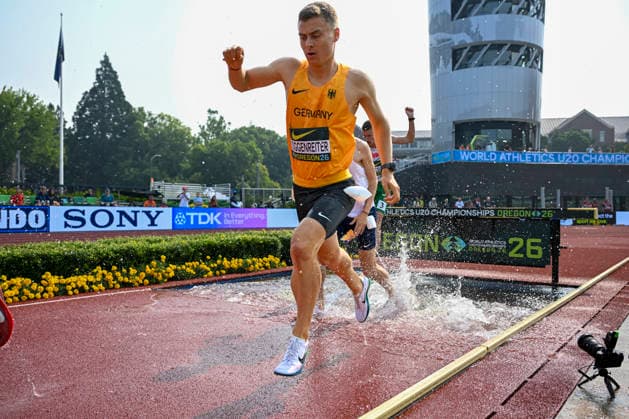 World Athletics U20 Championships Oregon 2026 EUGENE, UNITED STATES OF AMERICA AUGUST 6, 2026 Marco Voggenreiter (GER) competing in the steeplechase during the World Athletics U20 Championships Oregon 2026 at Hayward Field on August 6, 2026, in Eugene, United States of America Copyright: xBEAUTIFULxSPORTS DecaxText&Bildx