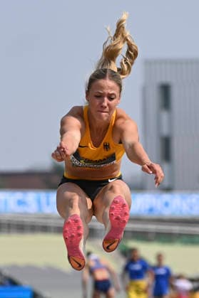 World Athletics U20 Championships, Oregon 2026 EUGENE, UNITED STATES OF AMERICA AUGUST 6, 2026 Maria Schnemilich (GER) competing in the long jump event of the heptathlon during the World Athletics U20 Championships Oregon 2026 at Hayward Field on August 6, 2026, in Eugene, United States of America Copyright: xBEAUTIFULxSPORTS DecaxText&Bildx