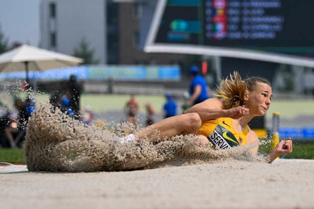 World Athletics U20 Championships, Oregon 2026 EUGENE, UNITED STATES OF AMERICA AUGUST 6, 2026 Elenor Servatius (GER) competing in the long jump event of the heptathlon during the World Athletics U20 Championships Oregon 2026 at Hayward Field on August 6, 2026, in Eugene, United States of America Copyright: xBEAUTIFULxSPORTS DecaxText&Bildx