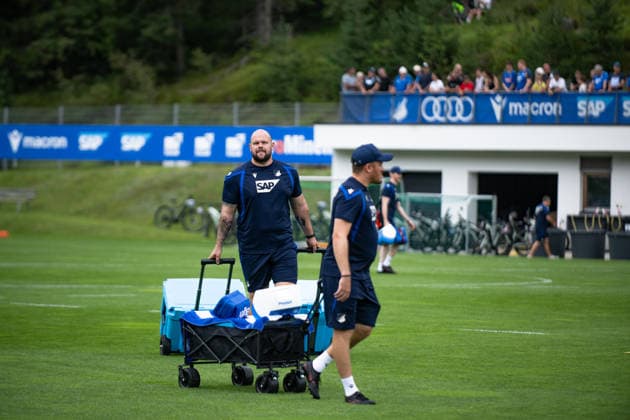 As always, the service at the training facility is excellent: TSG Hoffenheim, soccer, training camp, preseason, 2026–2027 season, GER, August 6, 2026, Eibner Press Photo Andreas Ulmer TSG Hoffenheim, soccer, training camp, preseason, 2026–2027 season, GER, August 6, 2026, Copyright: xEibner-Pressefoto AndreasxUlmerx EP_AUR