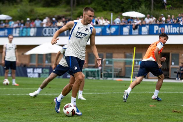 Tim Lemperle, TSG Hoffenheim, 19, TSG Hoffenheim, soccer, training camp, preseason, 2026–2027 season, GER, August 6, 2026, Eibner Press Photo Andreas Ulmer TSG Hoffenheim, soccer, training camp, preseason, 2026–2027 season, GER, August 6, 2026, Copyright: xEibner-Pressefoto AndreasxUlmerx EP_AUR
