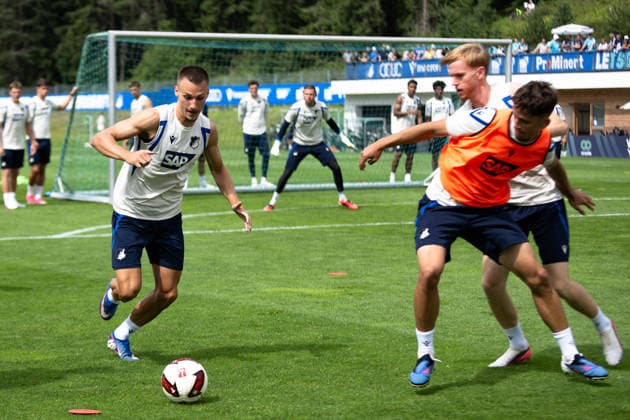 Tim Lemperle, TSG Hoffenheim, 19, TSG Hoffenheim, soccer, training camp, preseason, 2026–2027 season, GER, August 6, 2026, Eibner Press Photo Andreas Ulmer TSG Hoffenheim, soccer, training camp, preseason, 2026–2027 season, GER, August 6, 2026, Copyright: xEibner-Pressefoto AndreasxUlmerx EP_AUR