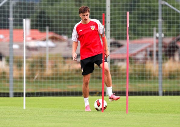 August 7, 2026, Germany, Grassau, Bundesliga, 2026–2027 season, VfB Stuttgart training camp, Leo Sauer